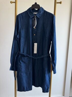Tommy Hilfiger Dark Blue Denim Shirt Dress